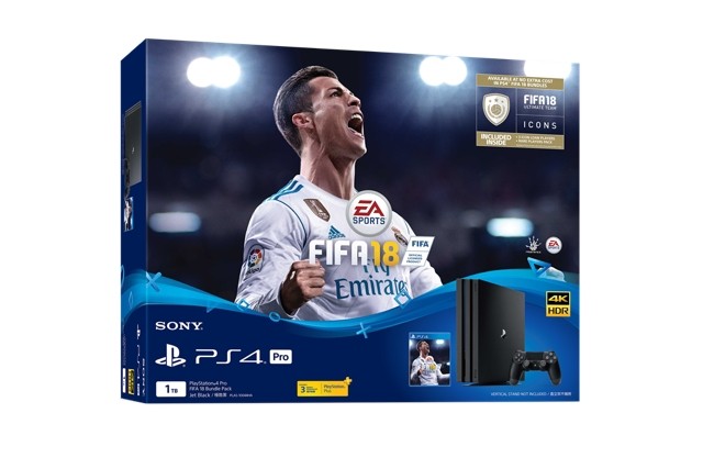 《國際足盟大賽 18（FIFA 18）》PS4 主機同捆裝 9 月 29 日在香港地區推出