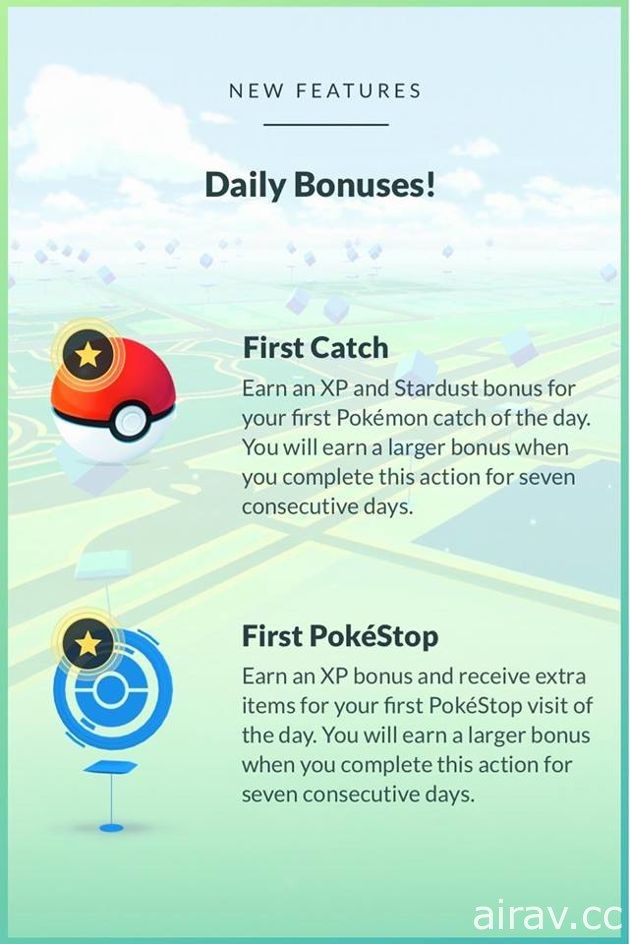 《Pokemon GO》實裝每日獎勵並改進道館佔領機制 即日起控管移動時速