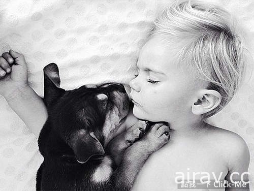 萌翻天！狗狗與寶寶的午睡時間，互相依偎超有愛！