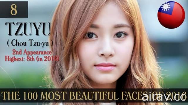 2016《世界最美脸蛋100人》子瑜今年又在第几名呢？