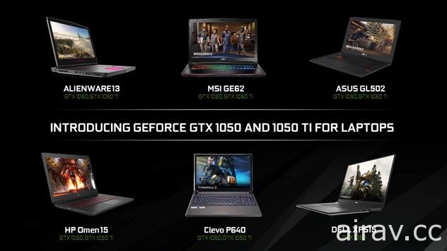 Nvidia 宣布笔电用 GeForce GTX 1050、 GeForce GTX 1050 Ti
