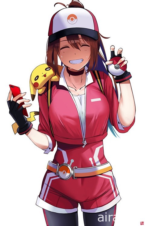 超萌妹《Pokemon go训练师》，好想被收服成为她的宝可梦！