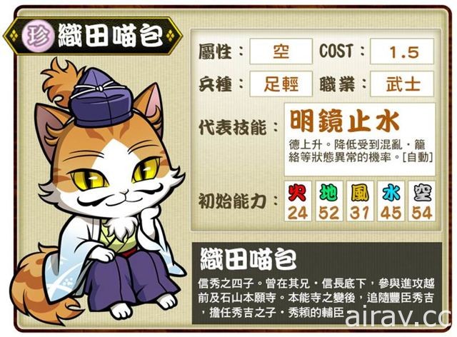 《信喵之野望》推出“疑似背叛之猫”改版 抢先日本推出台湾先行卡“千代喵”