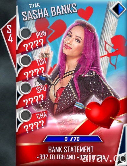 《WWE SuperCard》推出「狂暴融合」活動與「情人節」活動