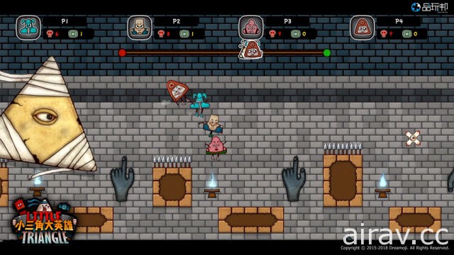 《小三角大英雄》趣味 2D 平台跳躍遊戲 PS4 版正式推出 支援單機四人同樂