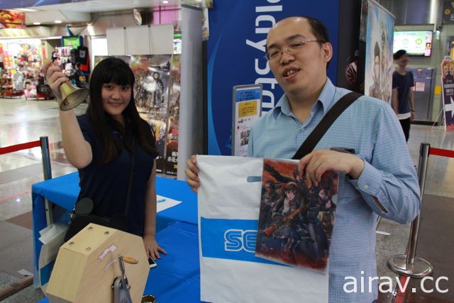 SEGA 于台北地下街举办《战场女武神 4》与《光明之响 龙奏回音》发售纪念抽奖活动