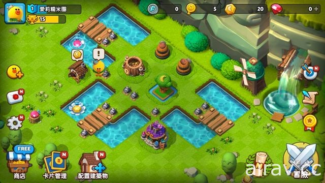 战略模拟手机游戏《LINE 熊大王国》全球同步上线 和好友们一同进攻王国！