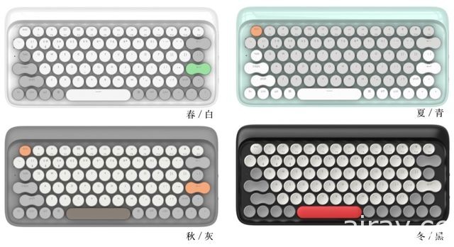 以打字机作为灵感设计的 Lofree 机械键盘在台开放预购