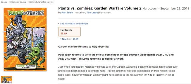 《植物大战僵尸：花园战争》系列新漫画描述暗示三代的到来？