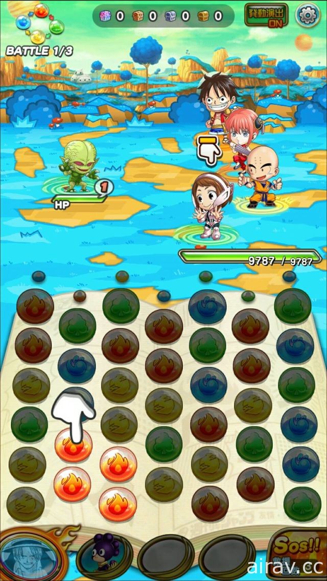 消珠游戏《JUMPTI 英雄气泡》正式于日本推出 跟着悟空、鲁夫等人一起冒险！