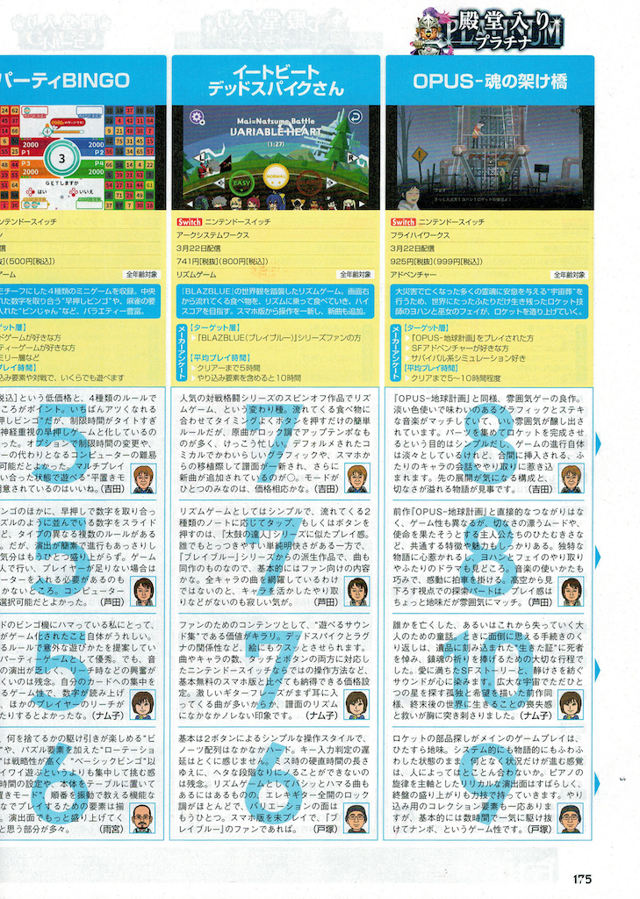 台湾首例《OPUS：灵魂之桥》登上日本杂志《Fami 通》白金殿堂