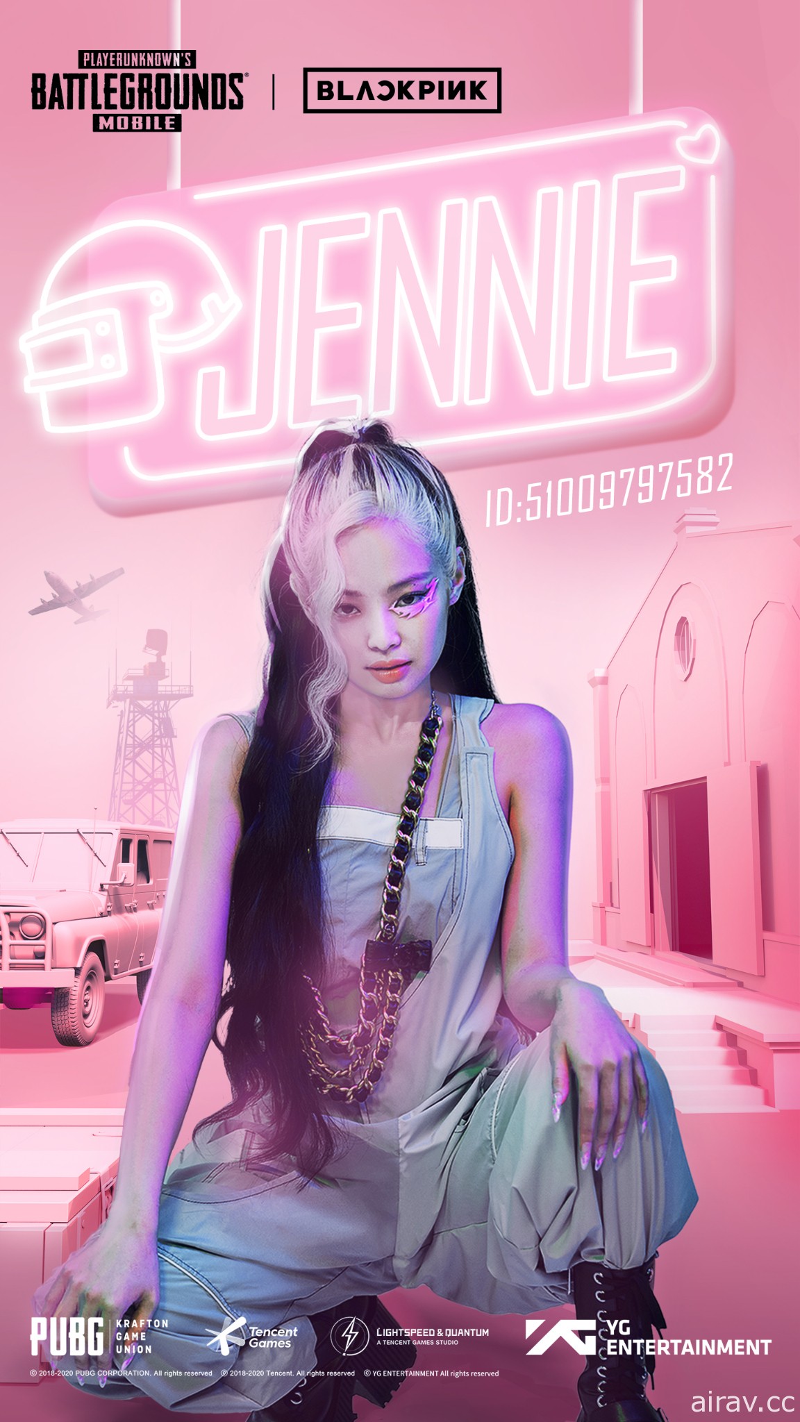 《PUBG MOBILE》与韩国女子偶像团体 BLACKPINK 展开合作 公开角色 ID