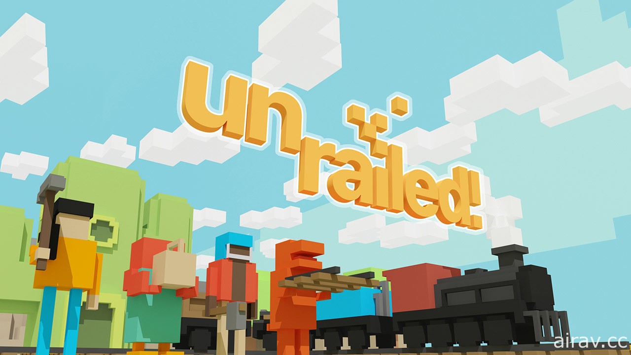 多人合作游戏《一起来并轨！Unrailed!》1.0 正式版已上市 收集资源打造无尽火车轨道