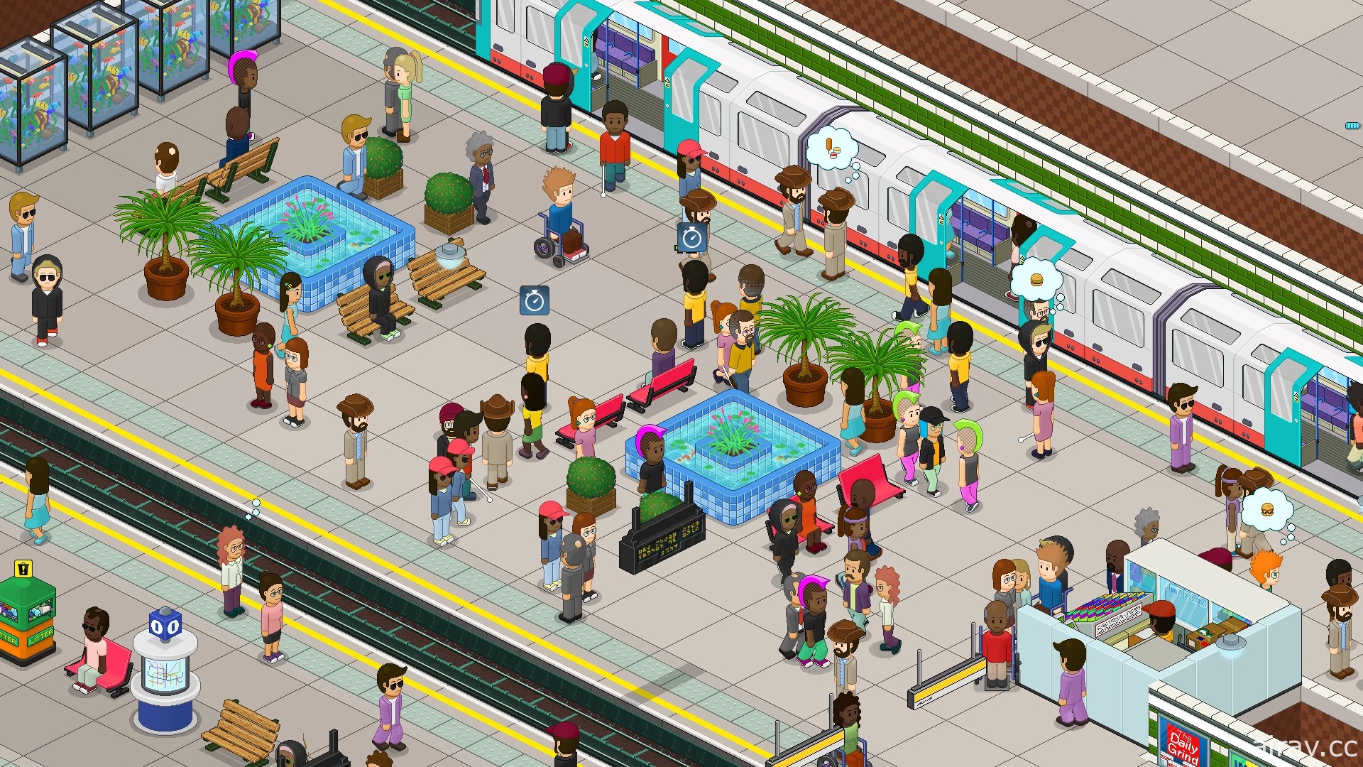 地鐵題材模擬新作《通勤地鐵戰》1.0 版正式上市 新增多種乘客角色、員工制服等功能