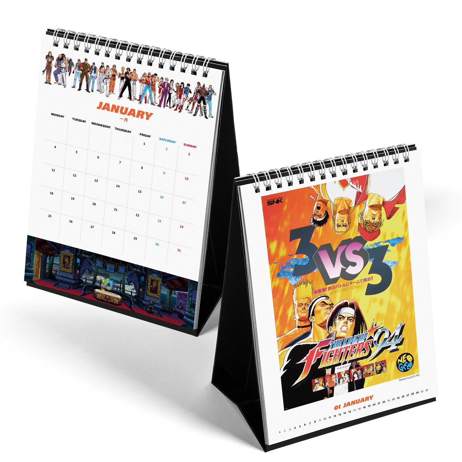 SNK 格鬥遊戲《拳皇 KOF》全系列 2021 年桌曆預購開跑