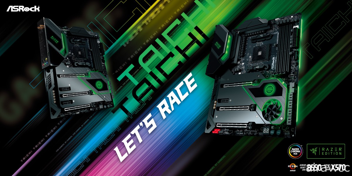 ASRock Taichi Razer Edition 聯名主機板上市第 原生整合 Razer Chroma RGB 燈效