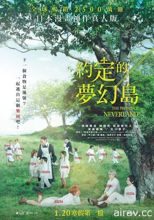 《约定的梦幻岛》真人版电影宣布 1 月 20 日在台上映