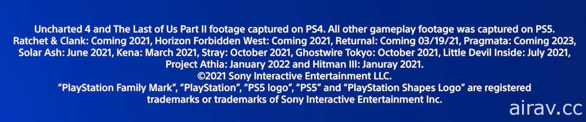Sony CES 2021 直播發表會揭露《鬼線：東京》等多款 PS5 新作遊戲上市時程