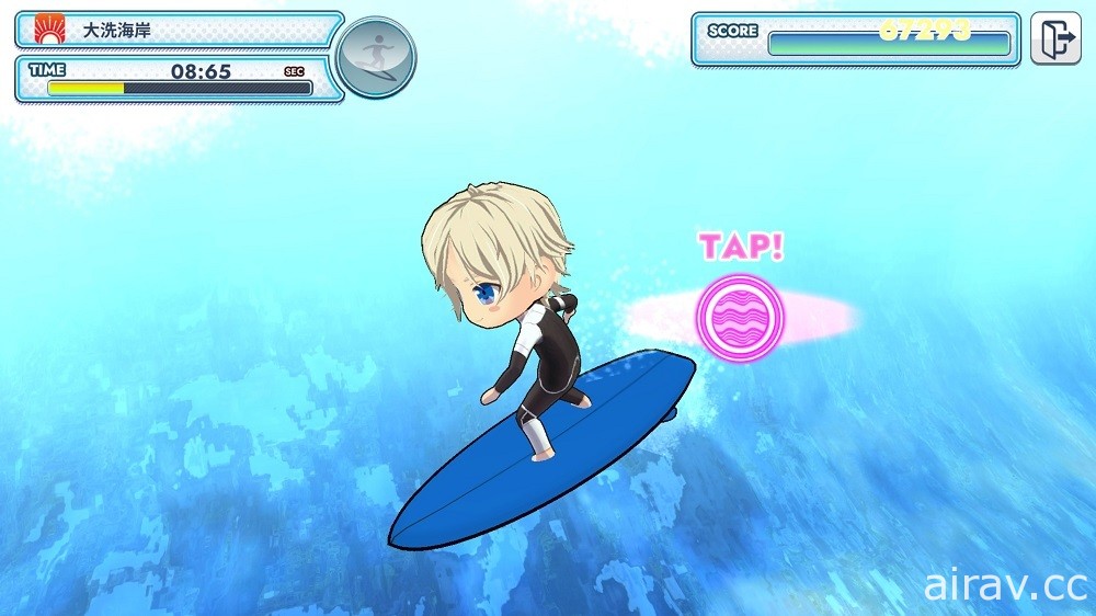 跨媒體企劃手機遊戲《WAVE!!～衝浪男孩～》宣布 3 月 1 日在日本推出