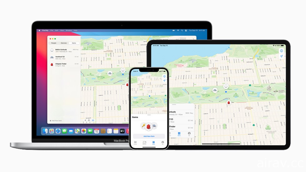 Apple 推出「尋找」app 更新 提供全新的第三方尋找物品體驗