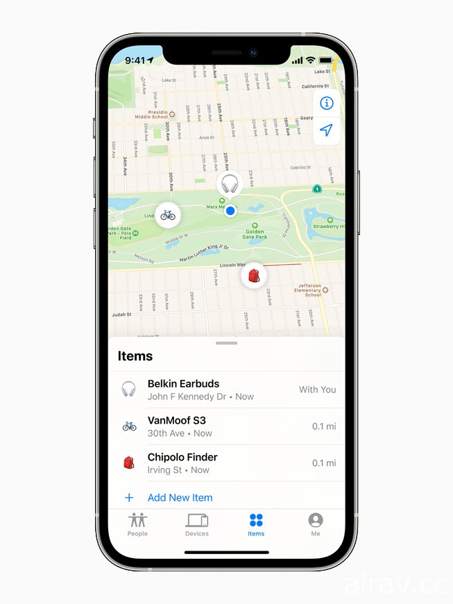Apple 推出「尋找」app 更新 提供全新的第三方尋找物品體驗