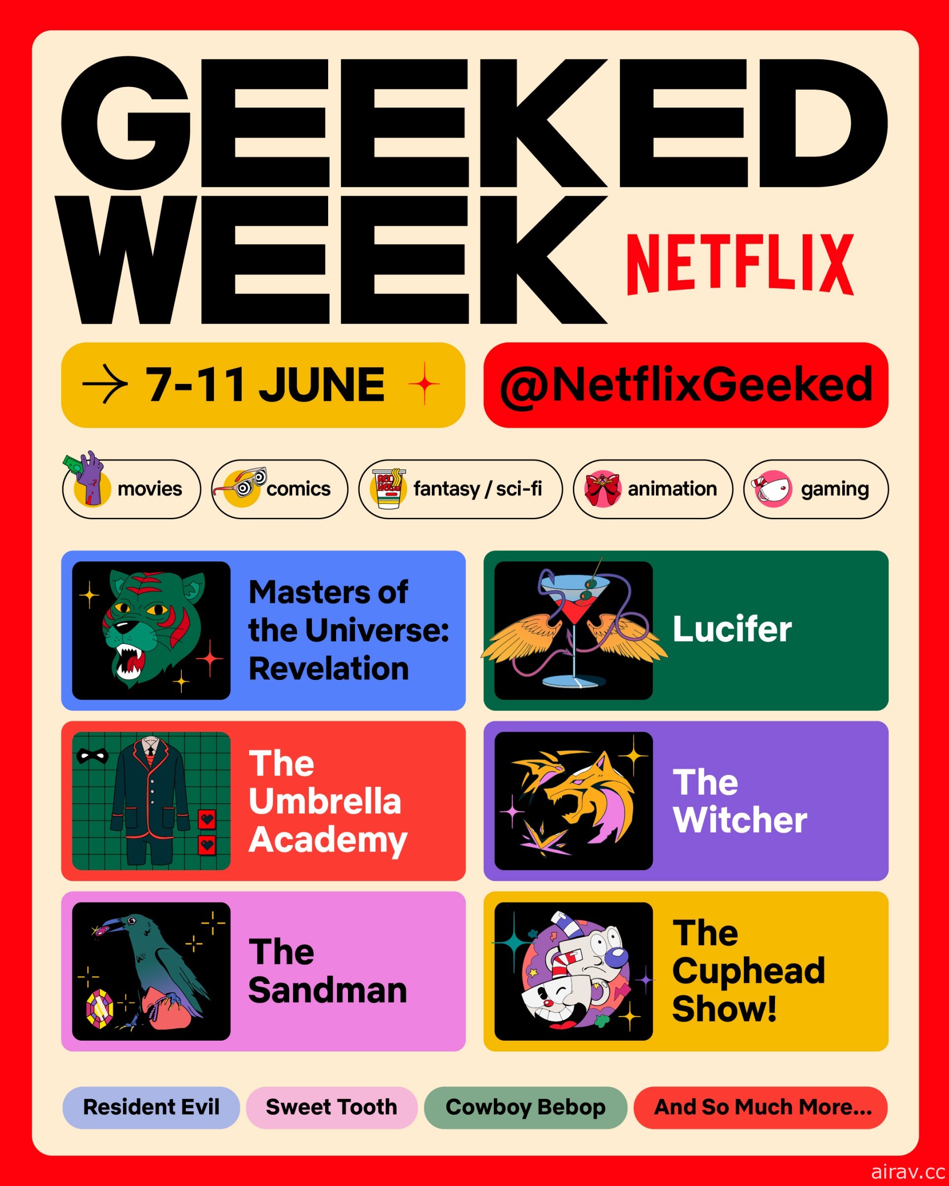 Netflix 線上直播 6 月初登場 揭開《獵魔士》《惡靈古堡》《Cuphead》新情報