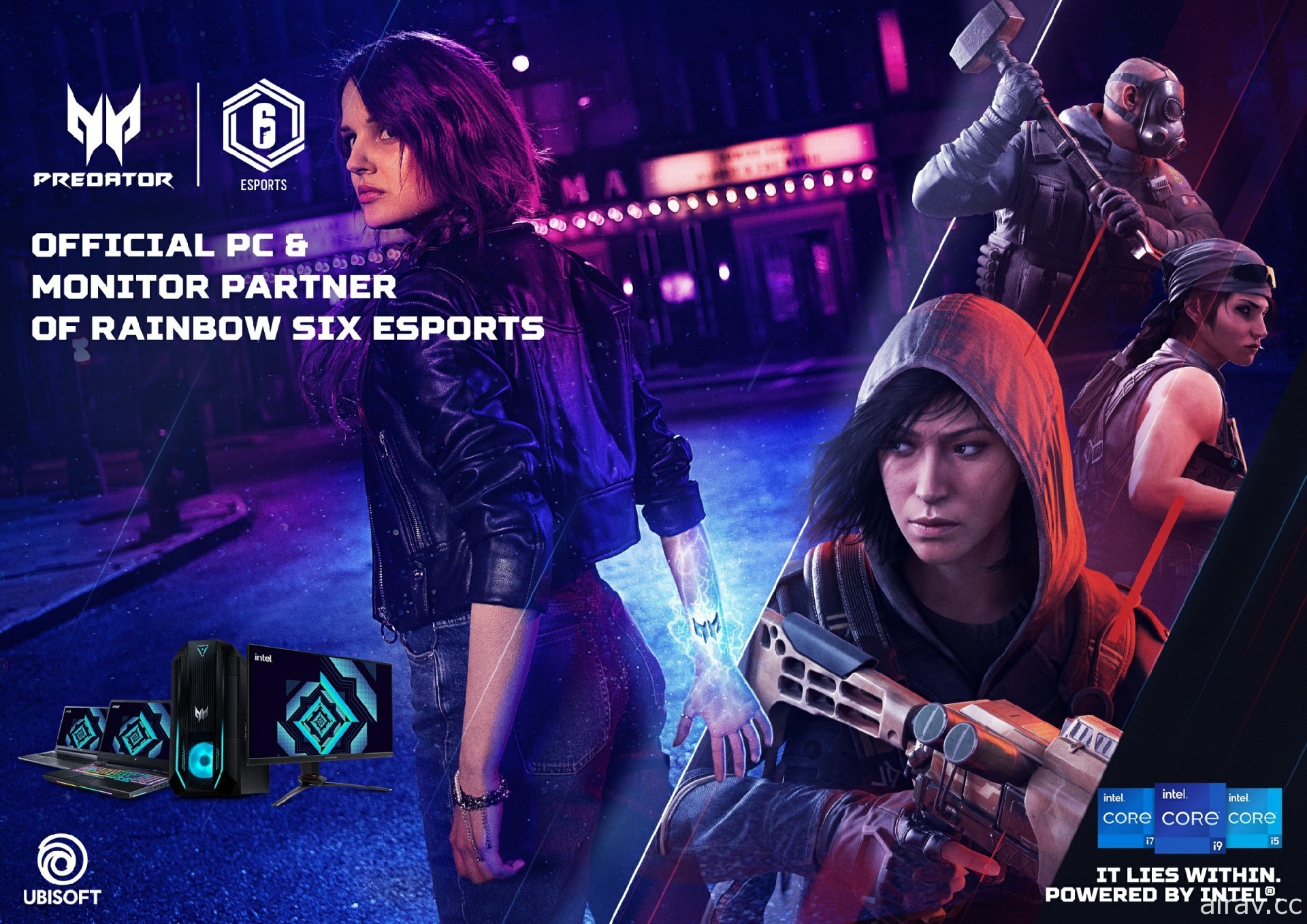 Ubisoft 和 Acer 宣布继续携手合作《虹彩六号》全球电竞赛事
