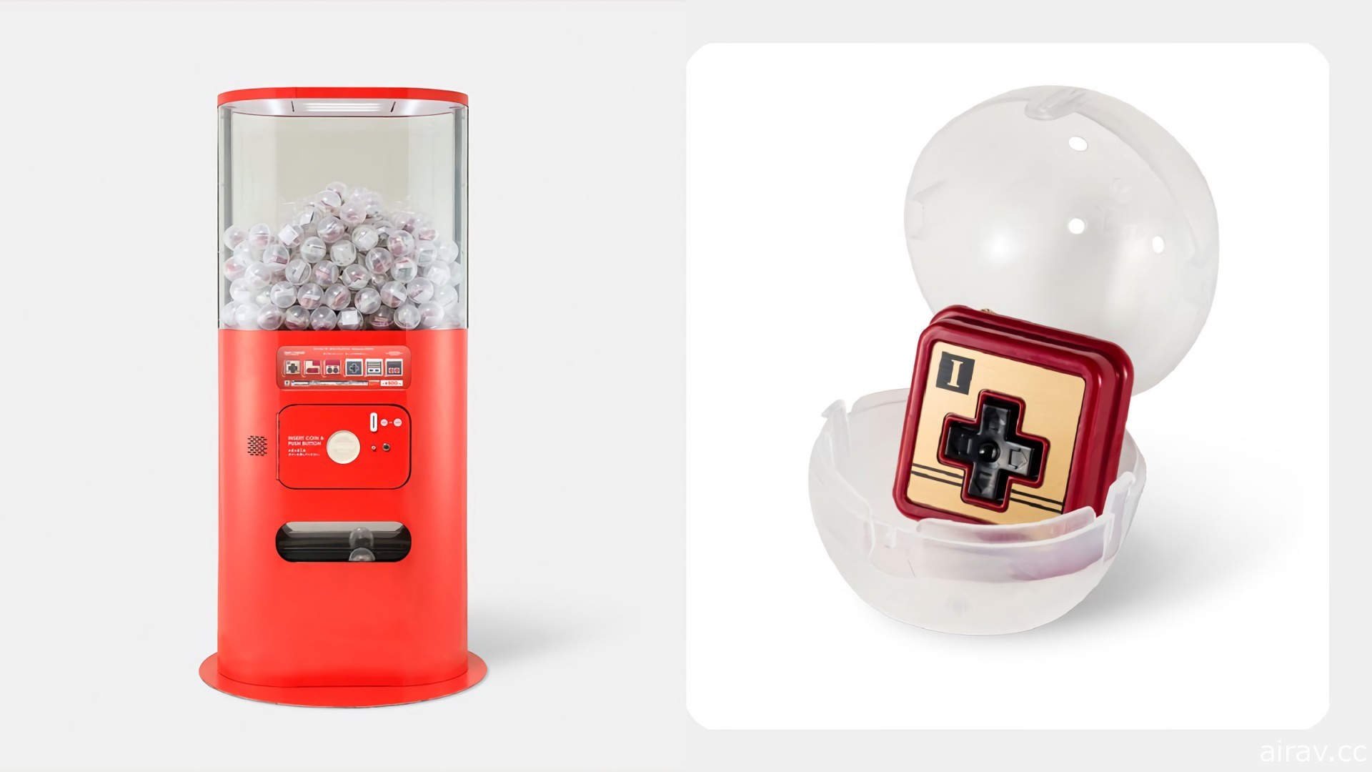 任天堂直營商店推出紅白機控制器按鈕轉蛋組 重現經典十字鍵與 A B 鈕造型