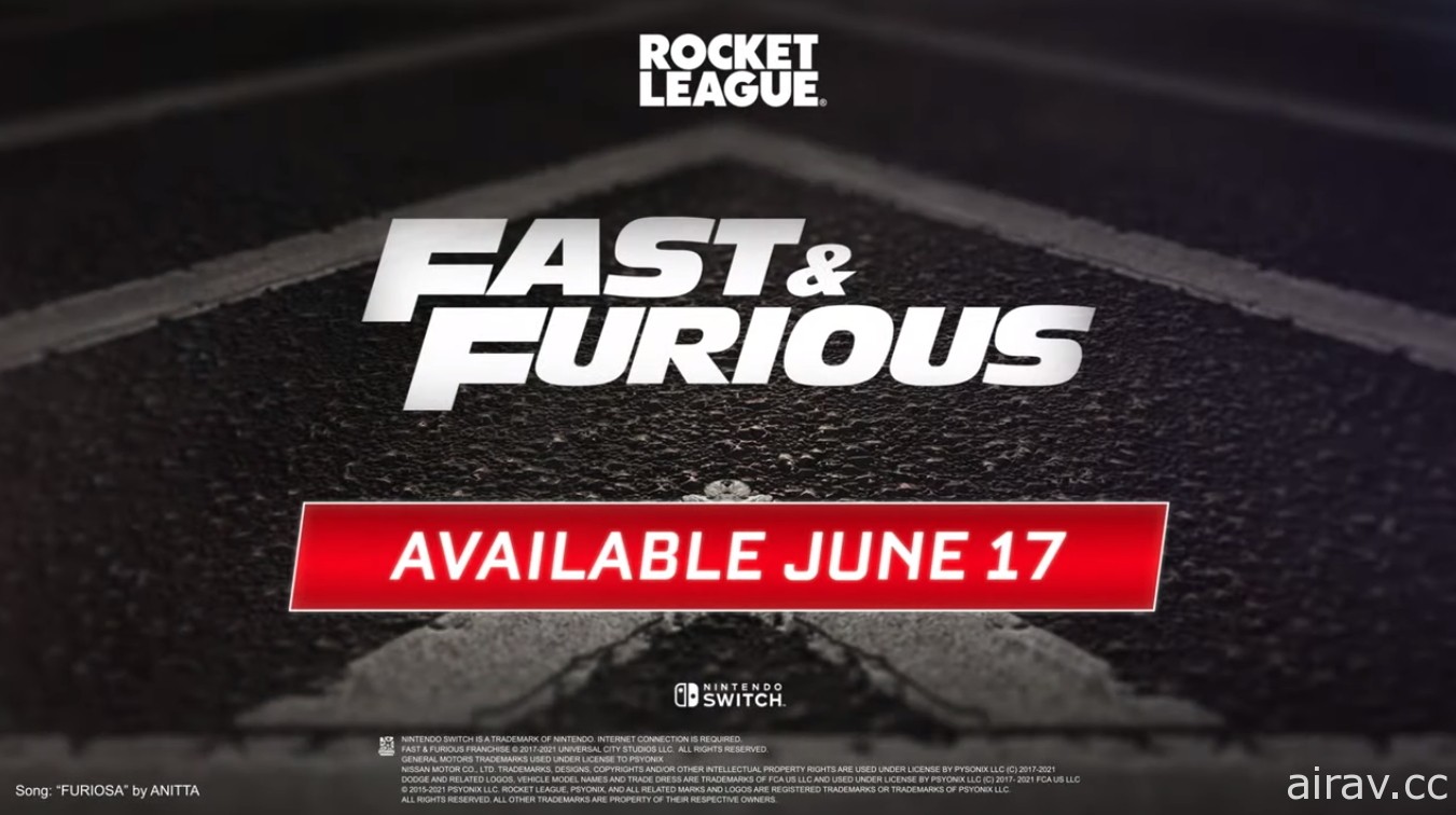 【E3 21】《火箭联盟》x《玩命关头》预告 6 月 17 日推出合作 bundle