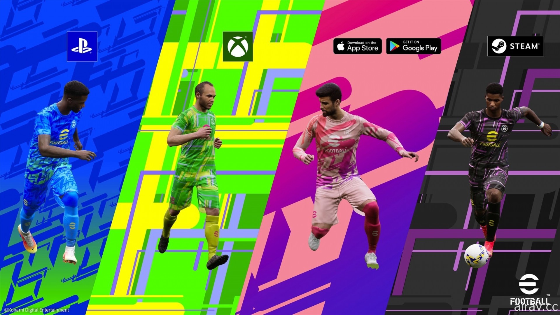 《世界足球競賽》全新品牌《eFootball》將跨多平台提供免費遊玩