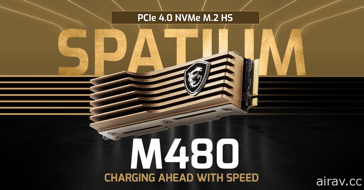 MSI 推出旗艦款固態硬碟 SPATIUM M480 HS　提供高達 7000MB / 秒讀取速度