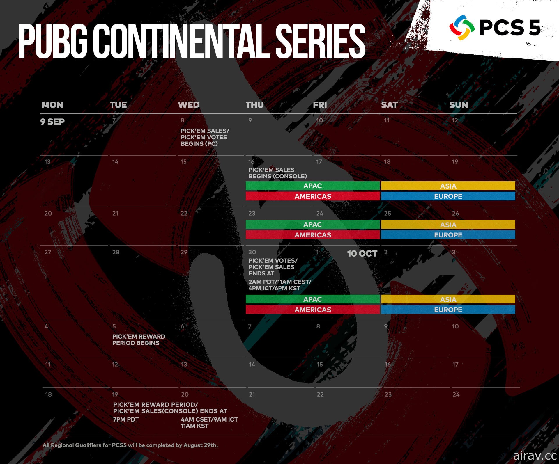 《絕地求生》洲際賽 PCS5 預定 9 月開戰 公開賽制相關資訊