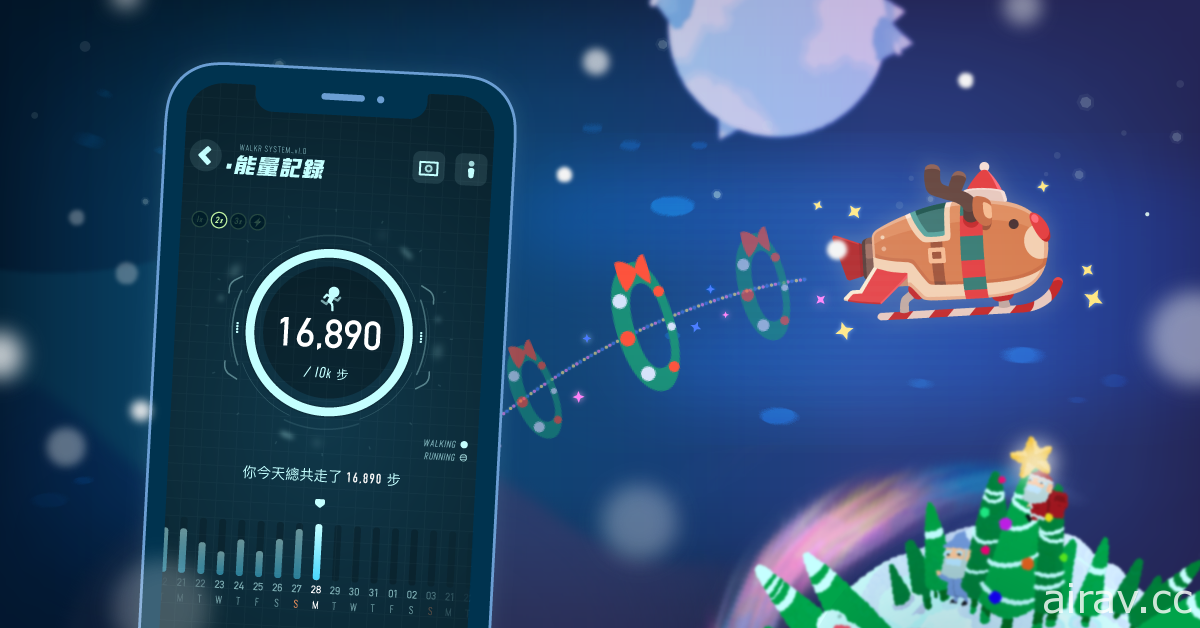 台灣開發團隊 Fourdesire 推出《記帳城市》《Walkr》《植物保姆 2》限時聖誕主題場景