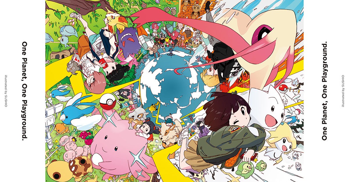 《Pokemon GO》紀念 5 周年於日本各車站展示全景透視插畫廣告