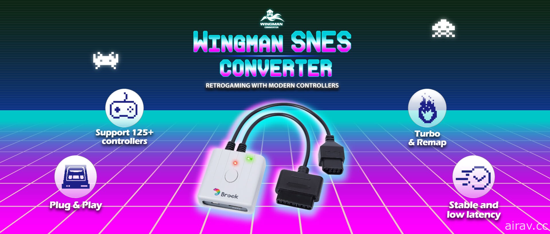 台厂自制 NES / SNES 摇杆转接器“Wingman SNES”限量上市