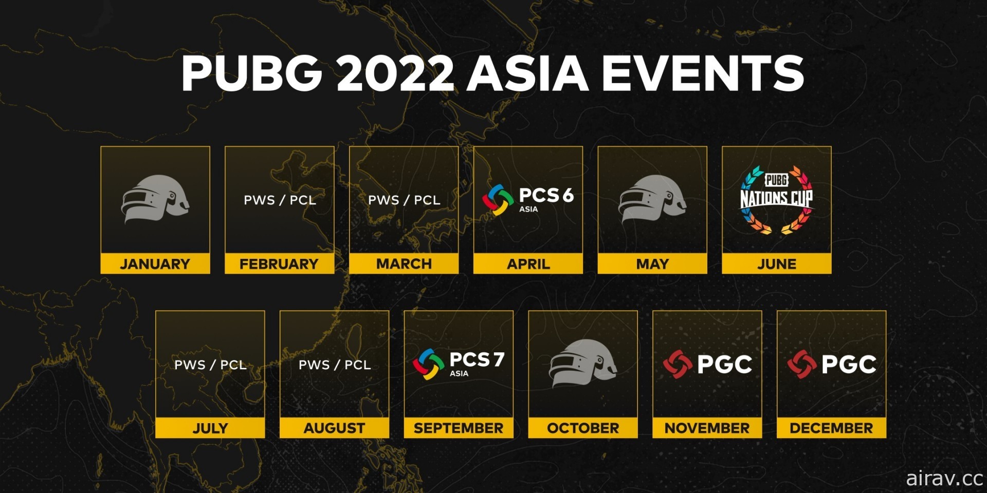 《绝地求生》2022 PWS 公开首季参赛队伍　48 支台日韩队伍角逐 PCS 亚洲赛资格
