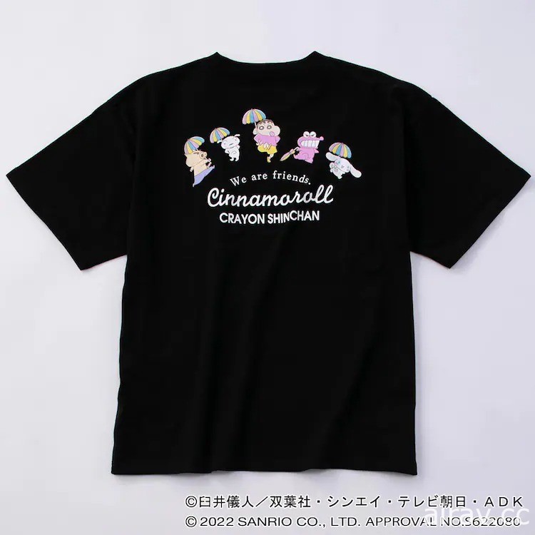 《蜡笔小新》与大耳狗喜拿合作在日本推出多款联名 T 恤