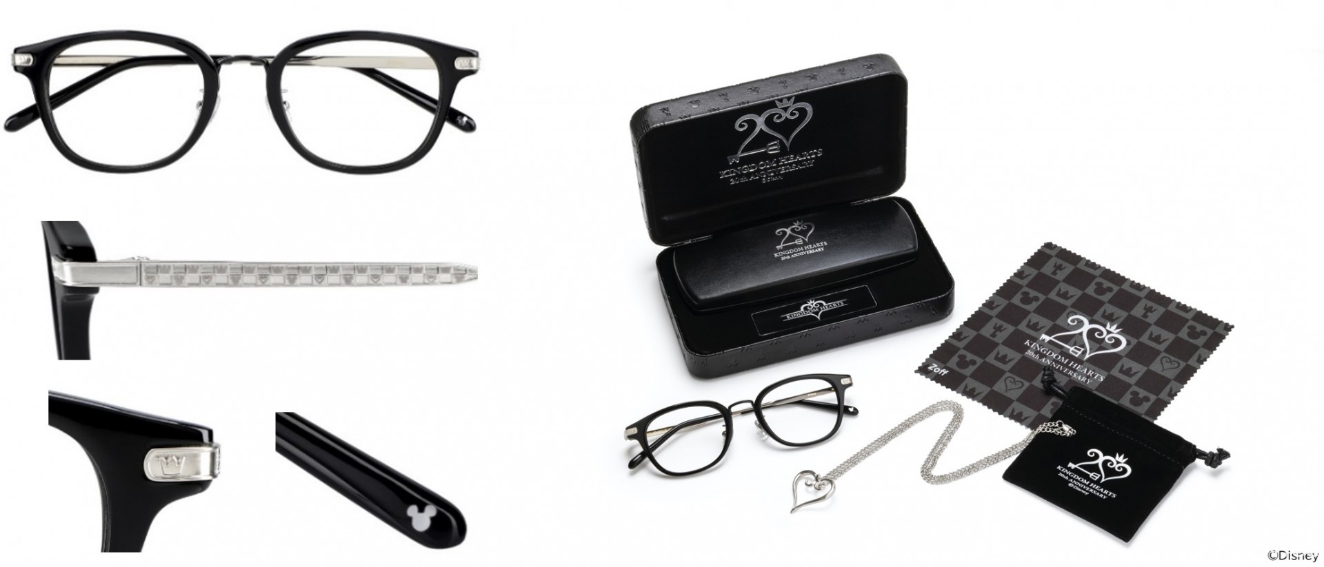 Zoff《王国之心》系列 20 周年纪念眼镜于官方线上商城开放预订