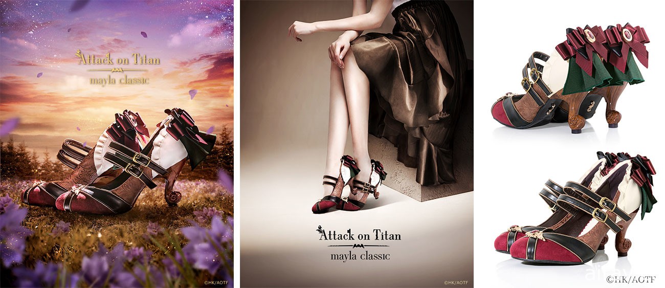 进击的巨人 × mayla classic 推出六款角色概念设计高跟鞋