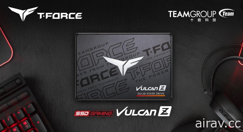 十铨科技推出新一代 T-FORCE VULCAN 火神 Z SATA SSD