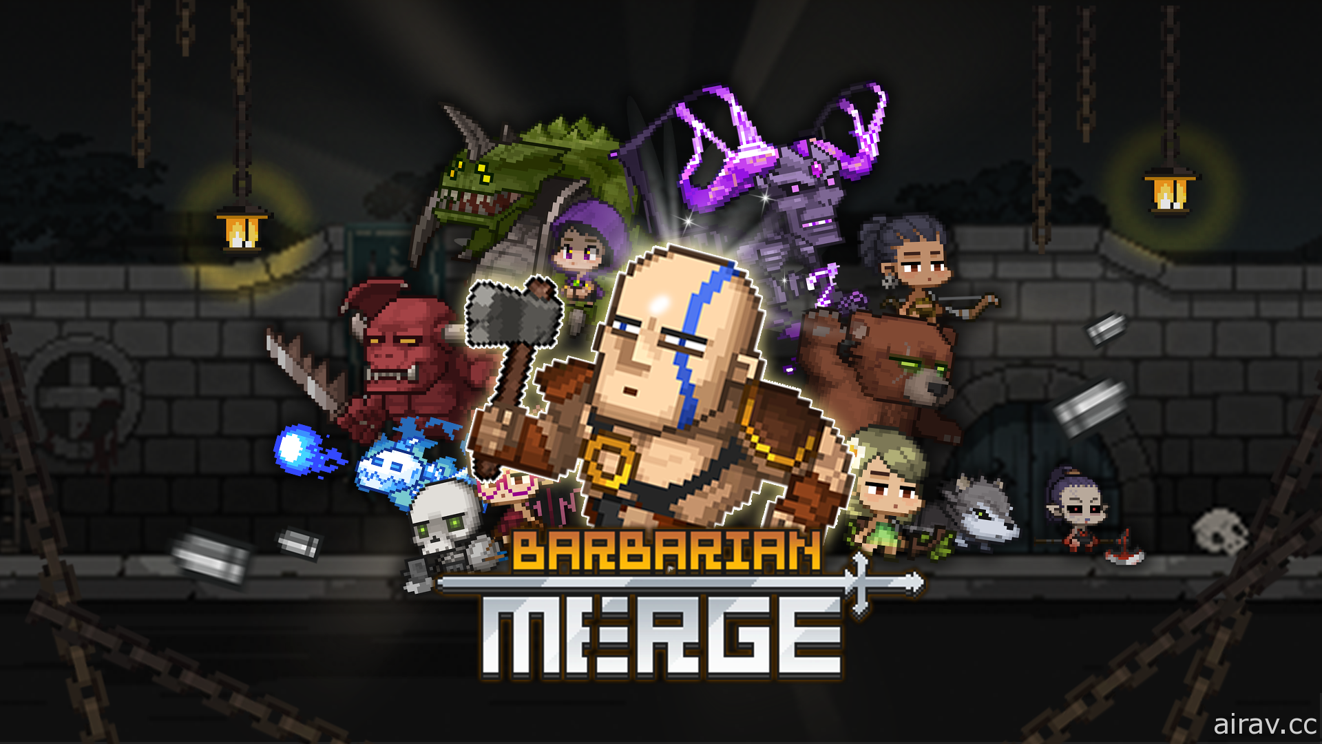 放置養成 RPG《最強野蠻人：Barbarian Merge》上市 擊敗惡魔成為最強野蠻人
