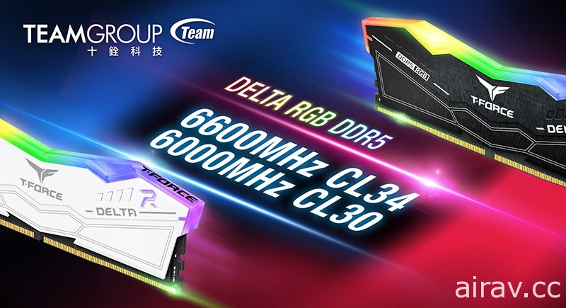 十銓科技電競記憶體 T-FORCE DELTA RGB DDR5 推出兩款新規格