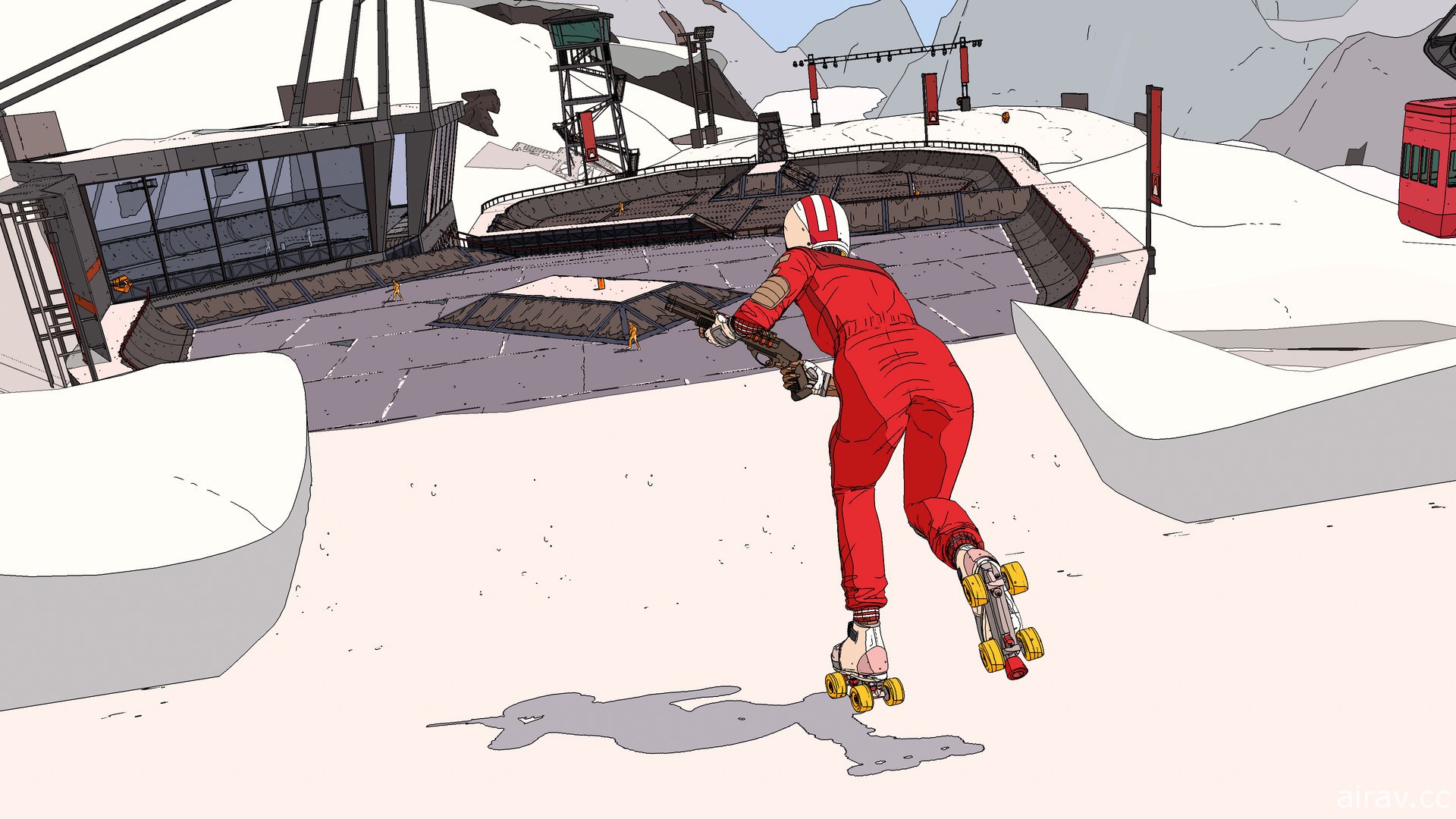 《欧利欧利世界》开发商打造未来风滑板射击游戏《室内滑轮赛》将于今年8月推出